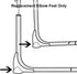 Replacement Parts for Fisher-Price Cradle 'n Swing - H0786 ~ Basic Model ~ Fits Other Models as Well ~ Replacement Elbow Feet...