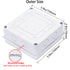 Junction Box, Zulkit Project Box with Reserved Holes IP65 Waterproof Dustproof Electrical Box ABS Plastic Project Enclosure White 5.9 x 5.9 x 2.8 ...