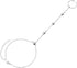 Alphm S925 Sterling Silver Finger Ring Bracelet Hand Harness Adjustable Chain Set for Women...