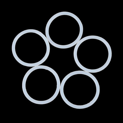 X AUTOHAUX Silicone O-Rings, 42mm OD 35mm ID 3.5mm Width VMQ Seal Gasket for Compressor Valves Pipe Repair, White, Pack of 10...
