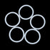 X AUTOHAUX Silicone O-Rings, 42mm OD 35mm ID 3.5mm Width VMQ Seal Gasket for Compressor Valves Pipe Repair, White, Pack of 10...