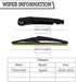 Rear Wiper Arm Blade Nut Set Replacement for Chevrolet Chevy Spark 2016-2022, Rear Wiper Cover Accessories Assembly, Wiper Cap Set for Back Windsh...