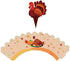 48 Pieces Thanksgiving Cupcake Toppers Cupcake Wrappers Kit for Thanksgiving Day Autumn Cake Decoration...