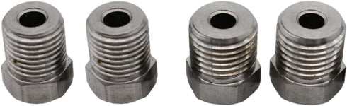 Stainless Brake Line Fitting Kit for 3/16" tube, Inverted Flare Silver (19 Fittings)...