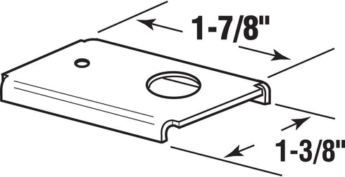 Prime-Line N 7192, Top or Bottom Mount, For Wood (2-Pack) Bi-fold Door Repair Bracket, Mill...