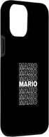 iPhone 15 Pro Max I Love Mario Retro Pattern Personalized First Name Case...