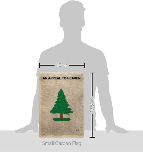 Breeze Decor Pine Tree Garden Americana US Historic July Memorial Veteran Independence United State American House Decoration Banner Small Yard Gi...