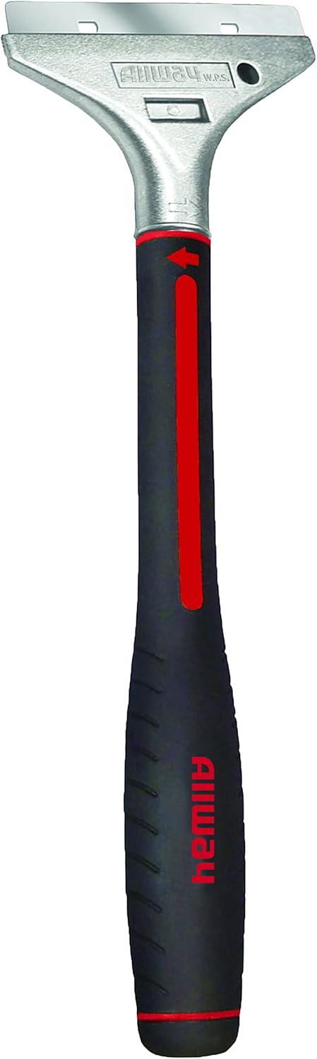 ALLWAY WPS Aluminum-Headed Multi-Purpose Wall Scraper and Stripper with 4" Blade and 12" Handle...