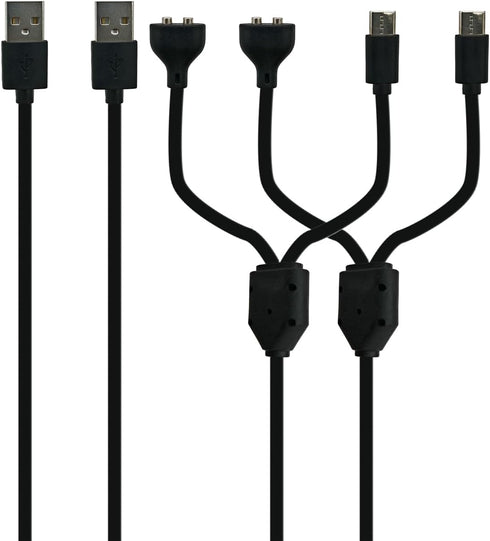 PDEEY Dog Shock Collar Charger Replacement for Delupet/Jugbow/Yawpet/Dogs E Collar Training Collar Charging Cord Cable 2 PCS, Black...