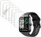 Screen Protector Compatible with SKG V7 Cyber, IDW15 1.8” Fitpolo, TMHAI VERYFIT Smart Watch (Answer/Make Calls), Soft TPU, 6-pack, Bubble Self-he...