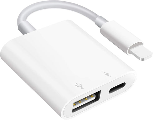 SUNTRSI USB Camera Adapter with Charging Port,Portable USB Female OTG Adapter suitable for iPhone iPad, iPad to USB Adapter Plug and Play Support ...