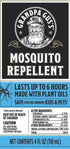 Grandpa Gus's Natural Mosquito Repellent Spray, Time-Release Plant-Based Actives, Non-Greasy, No Stains, No DEET, 4 oz (Pack of 2)...