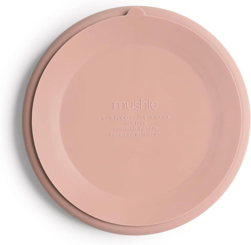 mushie Silicone Suction Plate | BPA-Free Non-Slip Design (Blush)...