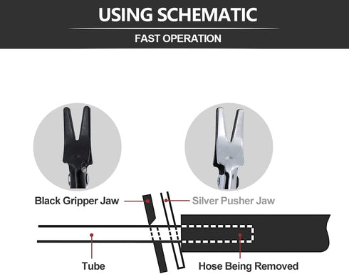 Hose Removal Pliers Automotive Vacuum Hose Separator Pliers Hose Pipe Removal Tool...