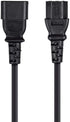 Monoprice 3-Prong Extension Cord - 10 Feet - Black | IEC 60320 C14 to IEC 60320 C13, 18AWG, 10A, 125V...