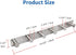 Coat Rack Wall Mounted Adhesive & Screw in, Stainless Steel Metal Coat Hooks for Door, Hook Rail with 6 Round Hangers for Hanging Hat Towels Cloth...