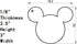 10pcs/lot Blank Clear Acrylic Mouse Head Charms, Plexiglass Laser Cut Blank Keychain Necklace DIY Accessory 1/8" Thickness (3")...