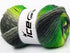Ice Yarns Lana Bella Self-Striping Acrylic Wool Blend Yarn - 3.53 Ounces (100grams) 273 Yards - Greens, Greys, Black...