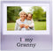 Haysom Interiors I Love My Granny Brushed Silver Metal 6" x 4" Picture Frame with White Matt...