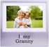 Haysom Interiors I Love My Granny Brushed Silver Metal 6" x 4" Picture Frame with White Matt...