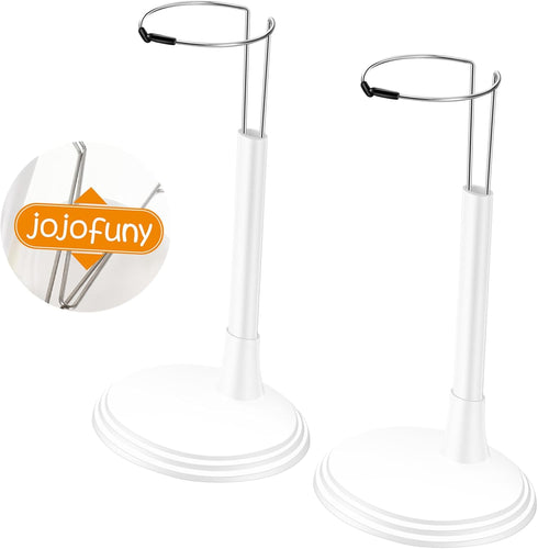 Toddmomy White Doll Stands 2Pcs Doll Display Stand Doll Bracket Doll Support Stand Bear Stand Desktop Doll Holder for Kids Accessories (25cm)...