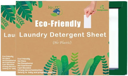 Laundry Detergent Sheets - 30 Pack Instant Laundry Detergent Strips - Plastic Free Clean Concentrated Laundry Sheets - Disposable, Sustainable She...
