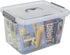Jekiyo Clear Plastic Storage Bin, 12 Quart Latching Box with Lid, 1 Pack...
