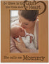 KATE POSH So There is This Girl She Calls me Mommy - Natural Engraved Wood Photo Frame - Mother and Daughter Gifts, Mother's Day, Best Mom Ever, N...