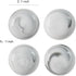 FUYU 4PCS Marble Ceramic Sauce Dish Seasoning Dish Appetizer Plates...