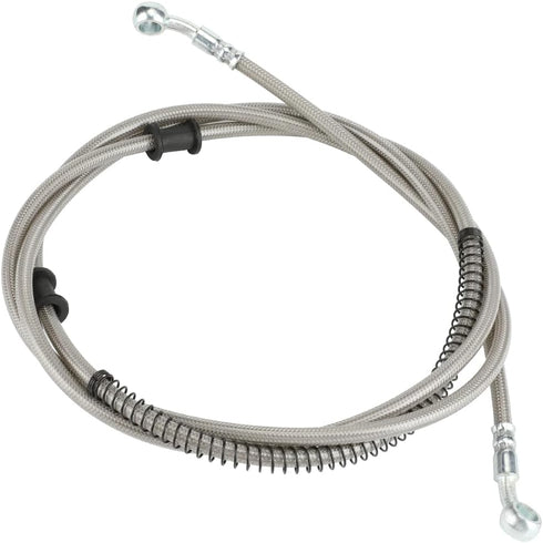 HIAORS 86" Stainless Braided Hydraulic Brake Hose Line for GY6 Kazuma Sunl Taotao Roketa Jonway Scooter Moped ATV Dirt Bike Go Kart Parts...
