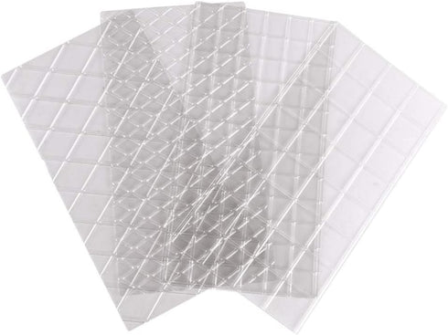 Cake Fondant Impression Mat Mold Diamond Quilted Grid Texture Embossed Lace Embossing Mat Cake Decorating Supplies for Cupcake Wedding Cake Decora...