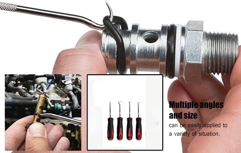 Ordinary 4-Piece Set,Oil Seal Hook, Pull Out The Hook, Oil Seal Screwdriver? Pull Out The Hook and Remove? for Automotive, Electronics, Daily Home...