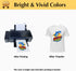TransOurDream Heat Transfer Paper for Heat Press (25 Sheets, 8.5x11", Light 6.0) Printable Heat Transfer Vinyl for T Shirts Iron on Transfers for ...