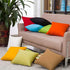 2Pack Outdoor/Indoor Throw Pillow Cover, Waterproof Solid Pillow Case Aqua 20"x20"...