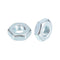 Hex Nuts (1/4"-28) 100Pcs, Carbon Steel Fine Thread Zinc Plated Hexagon Nut Hardware - for DIY Home Repair Machinery, Silver White...