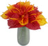 20Pcs Artificial Anthurium Flowers Real Touch Fake Flower for Home Decor Floral Arrangements Bouquets (Red,Sunset red)...
