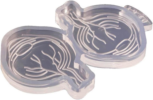 Angel Wings Anatomical Eyes Shape Clear Mold for Epoxy Resin UV Resin, Silicone Mold for DIY Craft Badge Reel Coasters Chocolate Cake Mold...