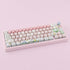 Hyekit PBT Keycaps for Mechanical Keyboard - 145 Keys Pink Pig Keycaps, Dye-Sublimation Cute Keycaps MOA Profile Custom Keycaps for Cherry Gateron...