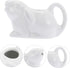 Ceramic Cartoon Milk Jug White Pitcher Rabbit Creamer Dispenser Mini Creamer Pitcher Tea Pot Ceramic Mini Rabbit Creamer with Handle Mini Syrup Pi...