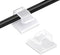 30 Pcs Small Clear Adhesive Cable Clips for Cord Management Under Desk Nightstand Phone PC Charger Plug Speaker Cord Holder Keeper Hook Wall Wire ...