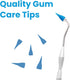 Durable Rubber Toothpick Dental Gum Massager & Stimulator - Premium Quality Gum Rubber Tip Refill for Proper Oral Care - Promotes Healthy Gums & S...