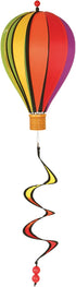 Hot Air Balloon Hanging Garden Spinner 12" - Vibrant Rainbow Design, Weather-Resistant Outdoor Decor, Durable & Lightweight for Patios, Yards, and...