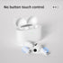 Wireless 5.2 Bluetooth headphones, wireless gaming earbuds with stereo sound, in-ear bass sports White headphones with built-in microphone...