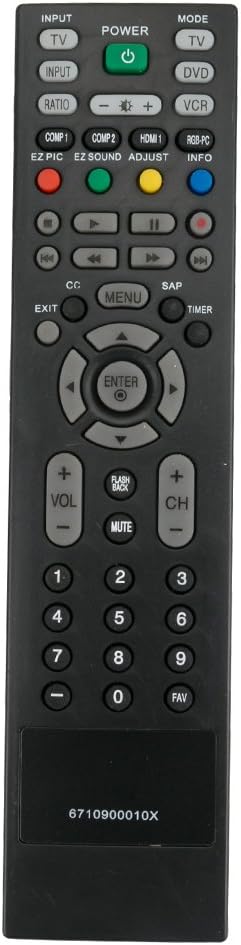 6710900010X Replacement Remote Control Applicable for LG TV 26LC2D Z42P3 Z50P3 Z50PX3D Z42PX3D Z32LC2DA Z37LC2DA Z42LC2DA...