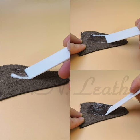 Chiloskit 3 Pcs Plastic Glue Smear Sticks Applicator Glue Spreaders Handmade DIY Leather Craft Tool...