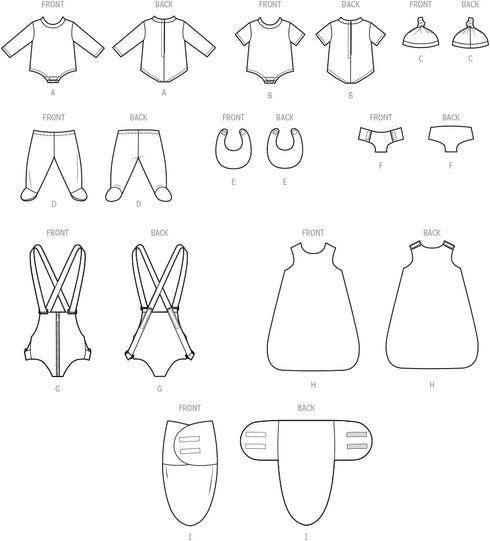 Simplicity UNDEFINED Doll Clothes Sewing Pattern Packet, Multicolor...
