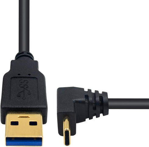 Poyiccot USB Type C 90 Degree Cable 3.3feet/1m, Up & Down Angle USB 3.0 A to USB C Fast Charging Cable for Samsung Galaxy, Tablets and More......