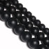 Yochus 8mm Black Matte Onyx Agates Round Loose Beads Frost Dull Polish Agat Beads for Jewelry Making...
