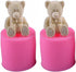 2Pcs 3D Baby Bear Silicone Candle & Soap Teddy Bear Chocolate & Candy Mold...