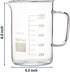 Labnique Glass Beaker with Handle, Beaker Mug with Pouring Spout, Double Graduated, 1000ml (33.8 oz / 4.2 cups)...